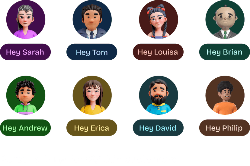 Personalize at scale - avatar group
